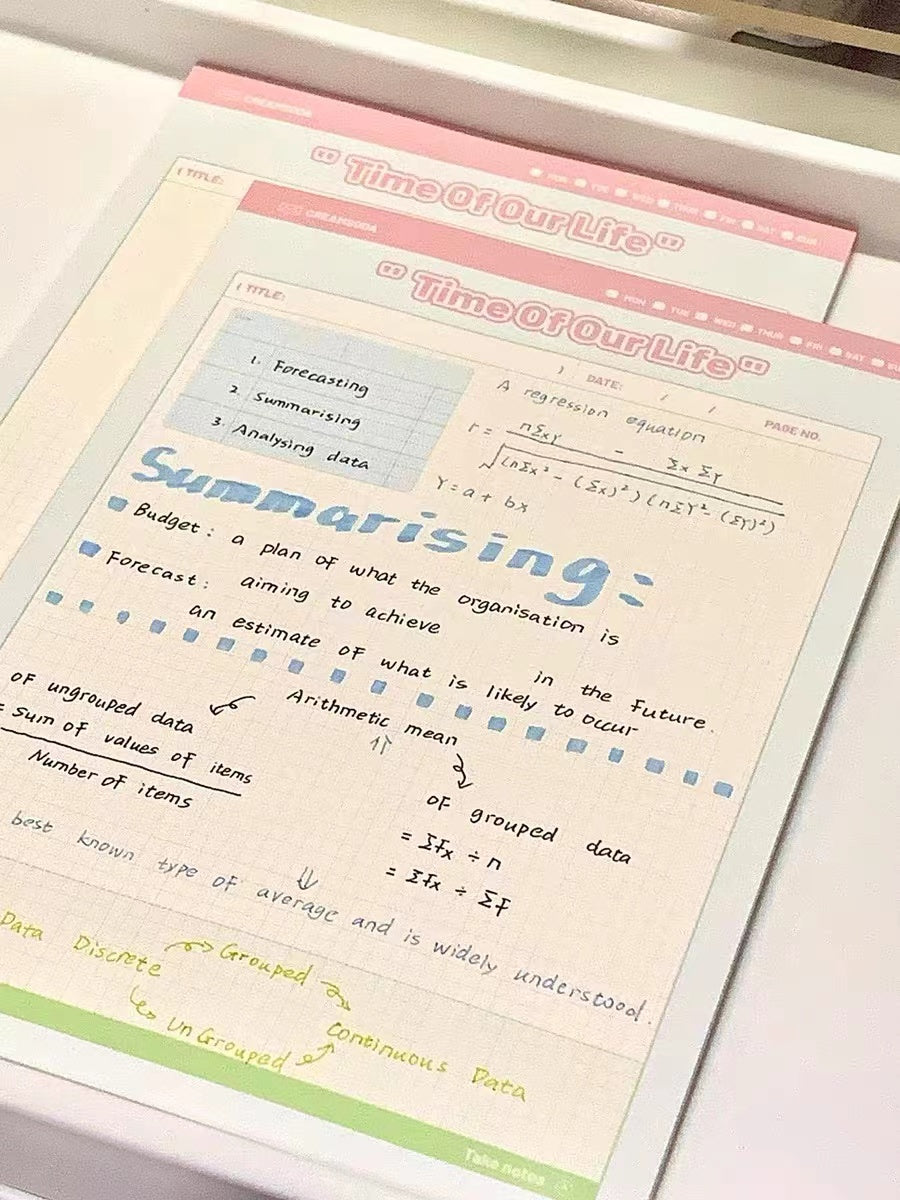 Time of Our Life Notepad