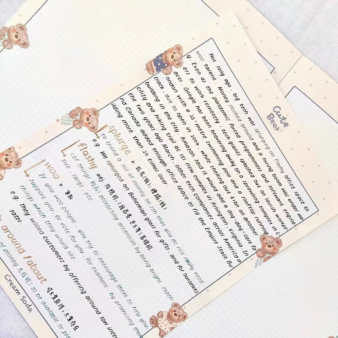 Cute Bear Notepad
