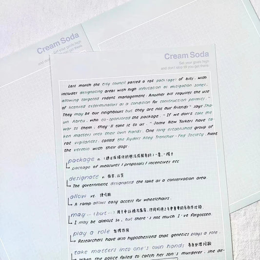 Summer Mint Notepad