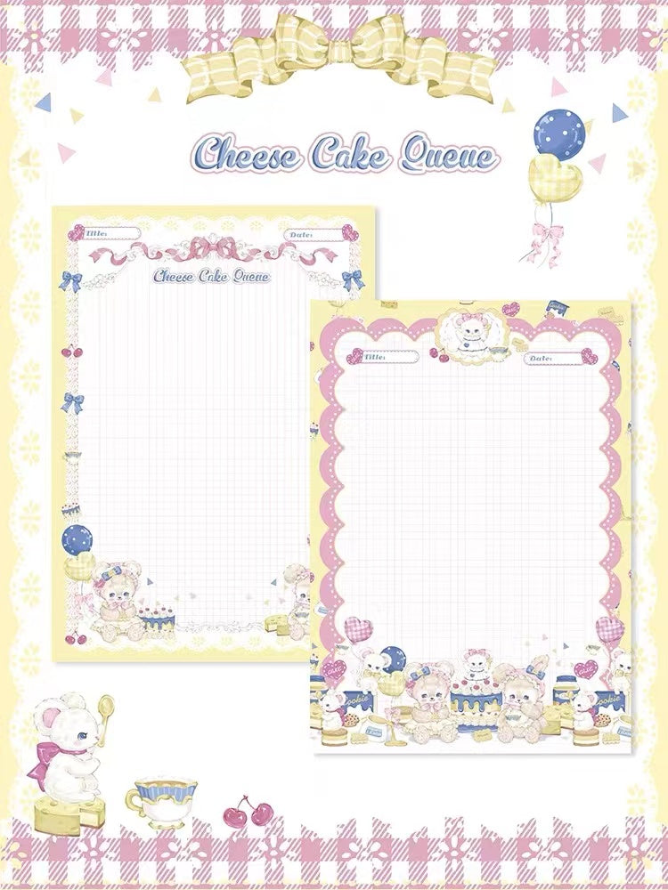 Cheese Cake Queue Notepad