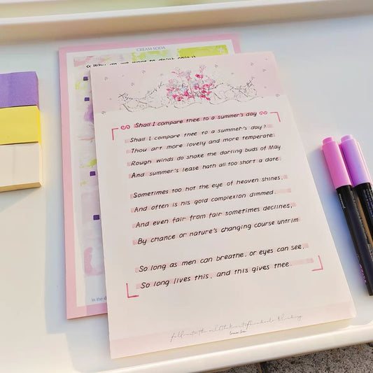 Rose Diamond Notepad