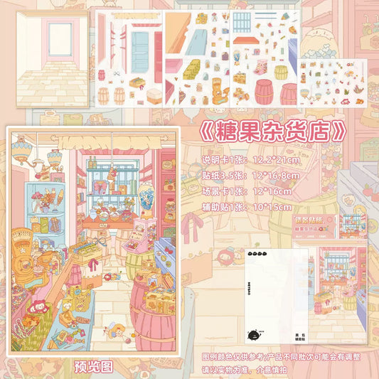 Candy Store - DIY 3D Scenery Sticker