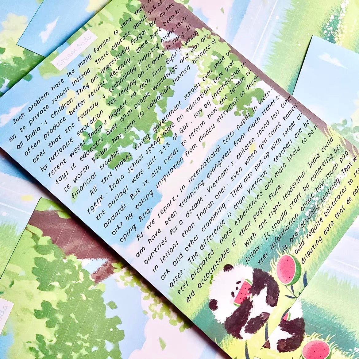 Summer Panda Notepad