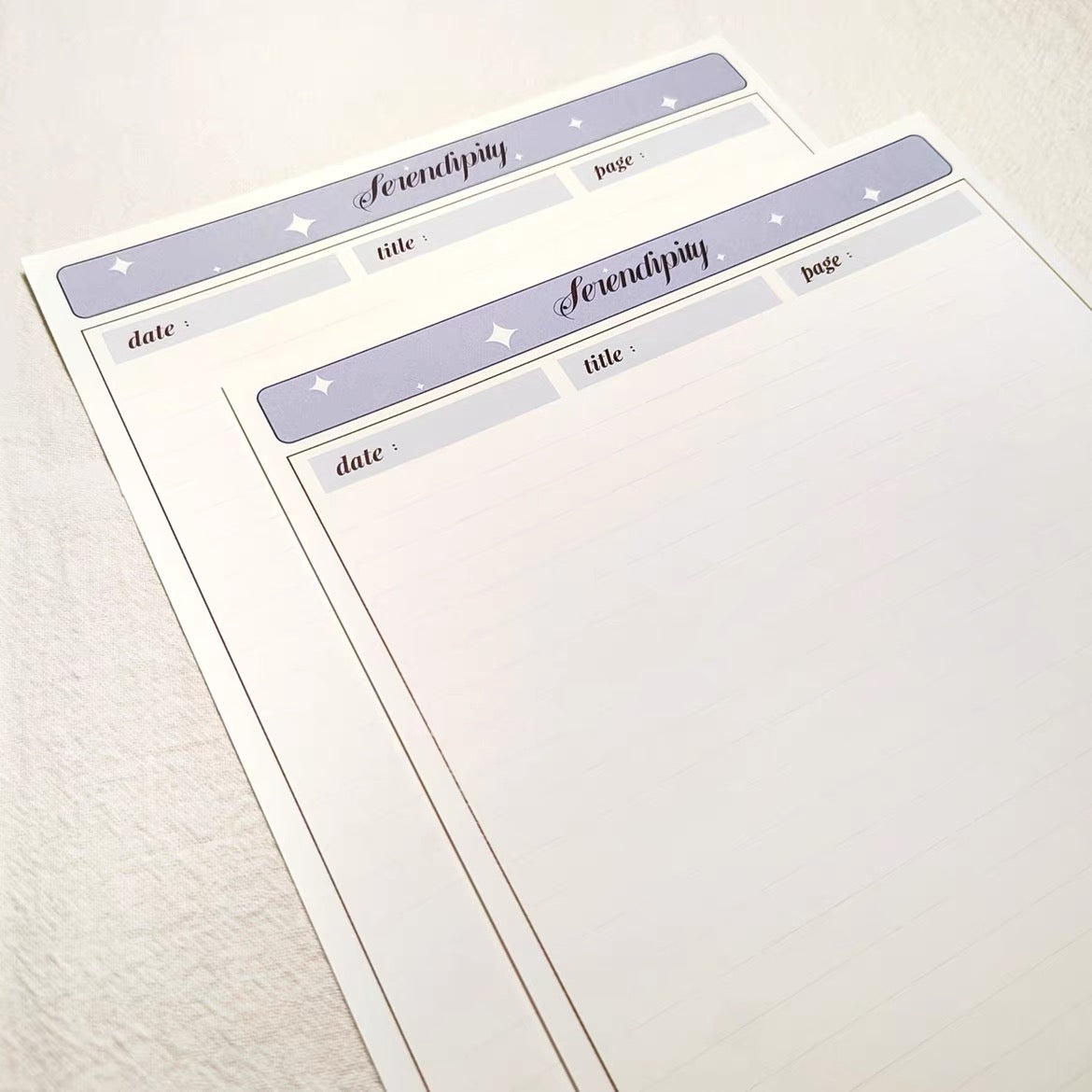 Purple Starry Night Notepad