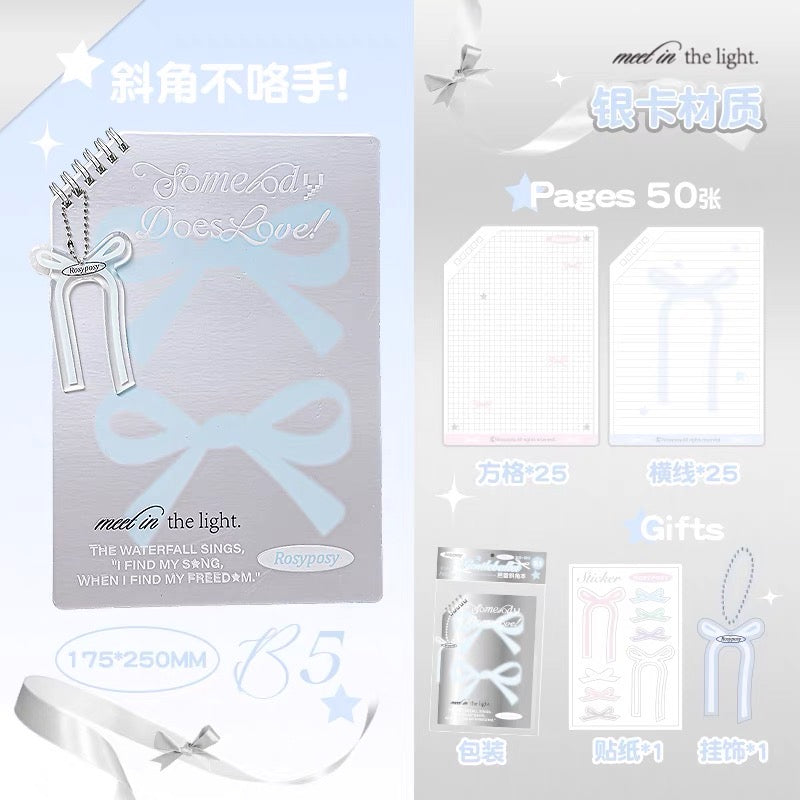 [Without poking hands]Ballet Style Notebook-oblique cut book