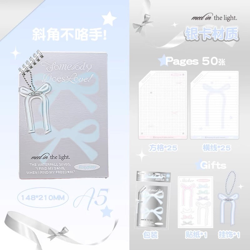 [Without poking hands]Ballet Style Notebook-oblique cut book