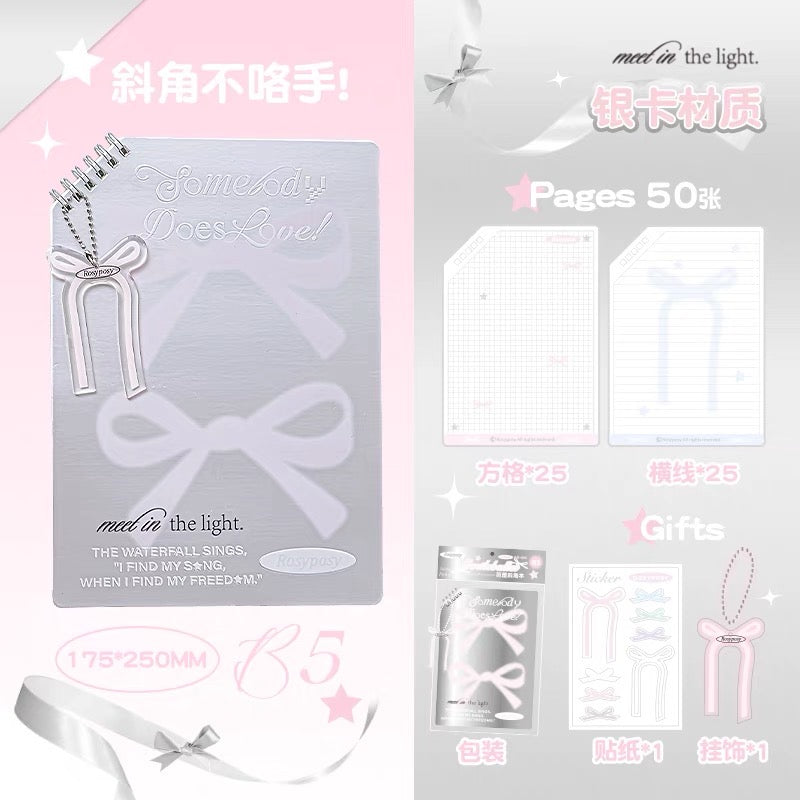 [Without poking hands]Ballet Style Notebook-oblique cut book