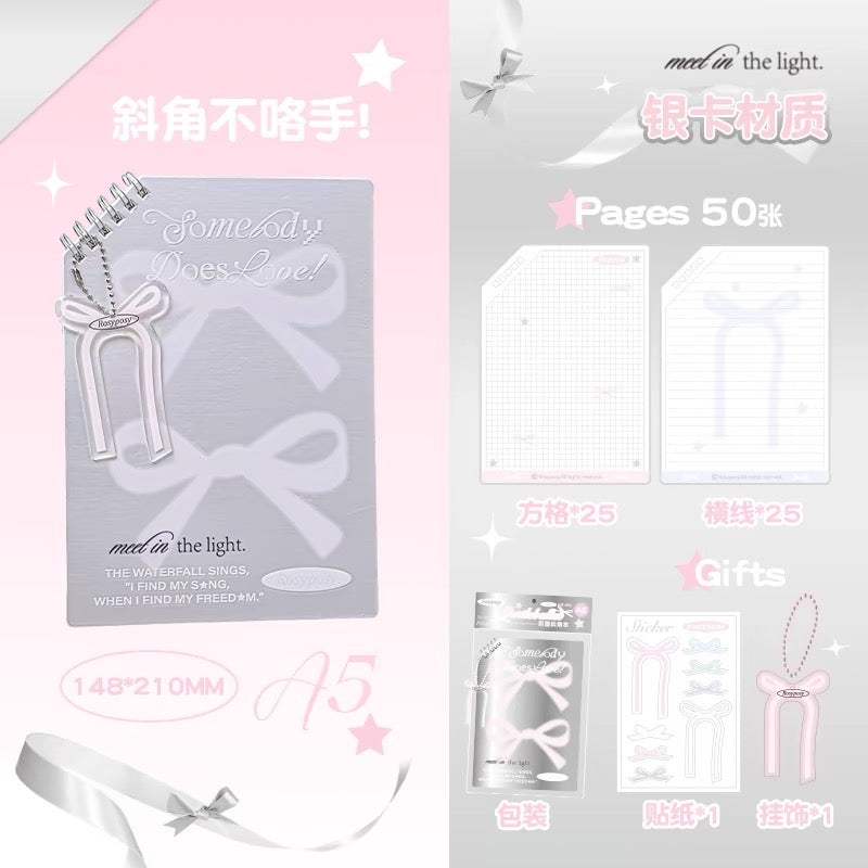[Without poking hands]Ballet Style Notebook-oblique cut book